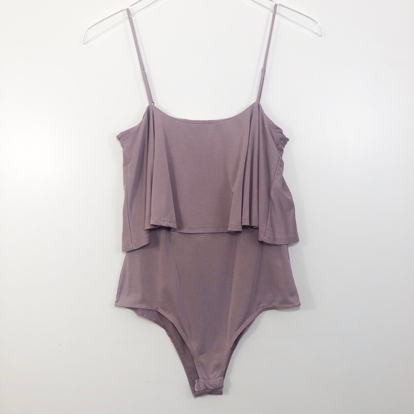 Fashion Nova Tops - [Fashion Nova] Blush Ruffle Bodysuit